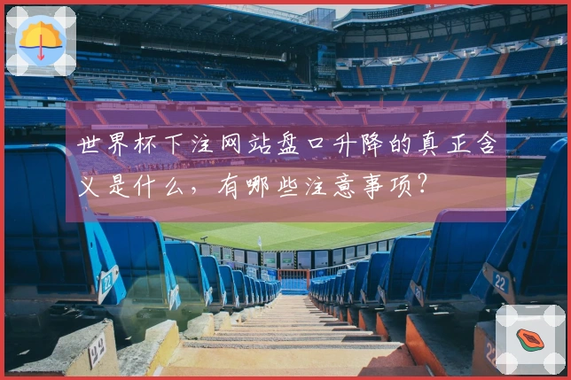 世界杯下注网站盘口升降的真正含义是什么，有哪些注意事项？
